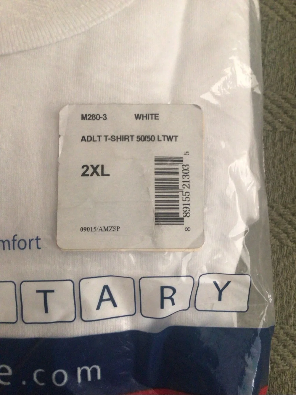 Soffe 3-Pack White Military Tees 50/50 vintage NWT 2XL